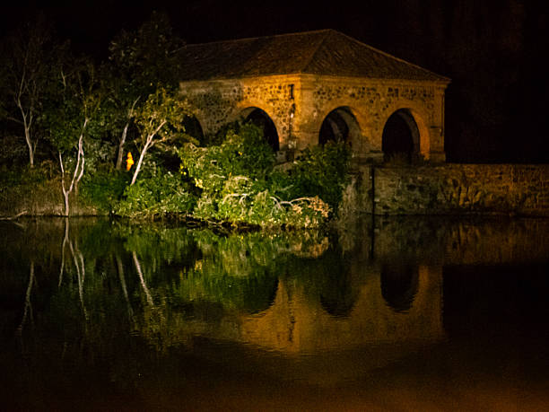 istock Water mill on the riverbank 2242217122