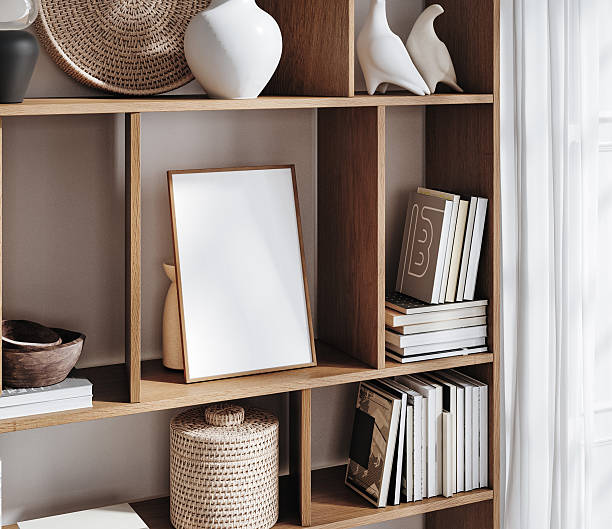 istock Mockup frame in Scandinavian living room interior background 2242229466