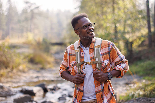 istock Portrait of man enjoying nature 2242230940