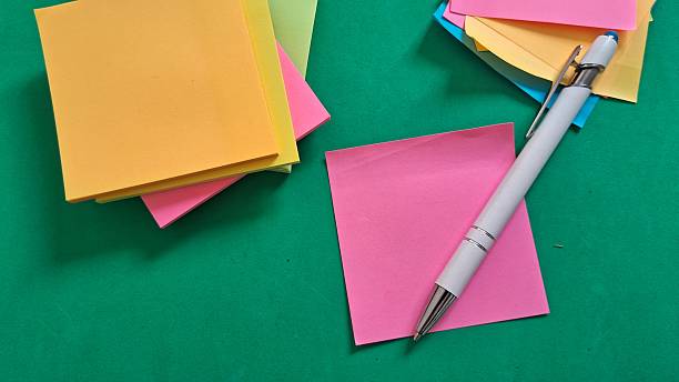 Colorful Sticky Notes and Pen