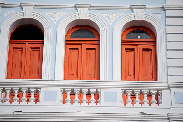 Colorful wall and window. Old San Juan, Puerto Rico.