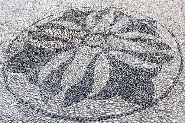 Beautiful paved street in Marbella, Andalusia, Spain