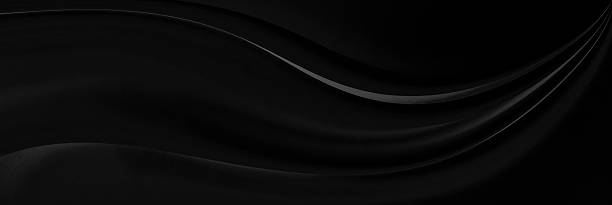 istock Black gray satin dark fabric texture luxurious shiny that is abstract silk cloth background with patterns soft waves blur beautiful. 2242236416