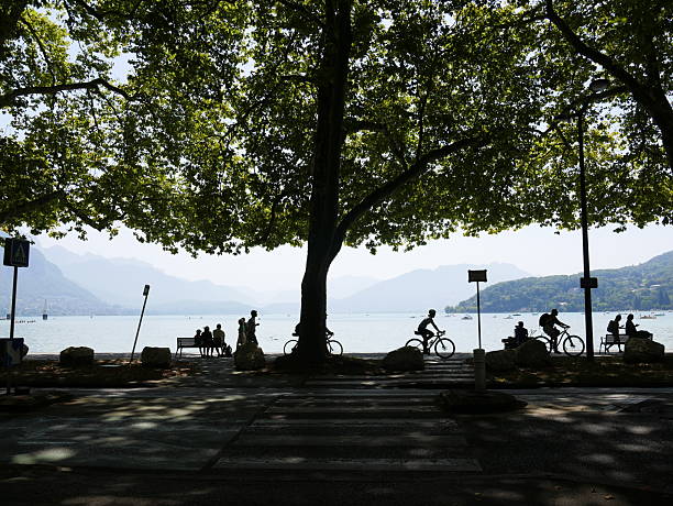 Annecy, alta Savoia, France, Europe - 12 august 2025 - recreational activities along the lake