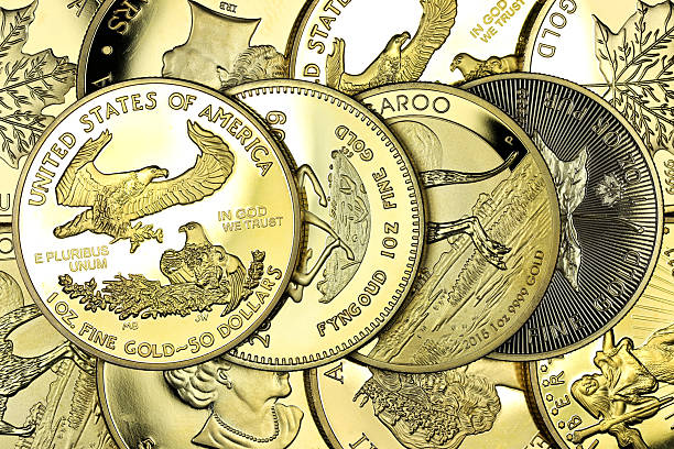 istock group of different 1 ounce gold bullion coins 2242239072
