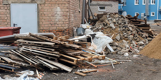 istock Construction site showing building demolition waste and rubble pile 2242240364
