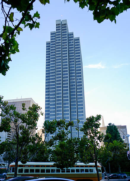 12 OCT 2025 - San Francisco, USA - Sky scraper building - Four Embarcadero Center is a class-A office skyscraper in the Financial District of San Francisco, California. The skyscraper, completed in 1982, stands 174 m (571 ft) with 45 stories.