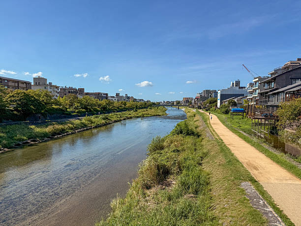 istock The Kamo River runs through Kyoto, Japan. 2242248091