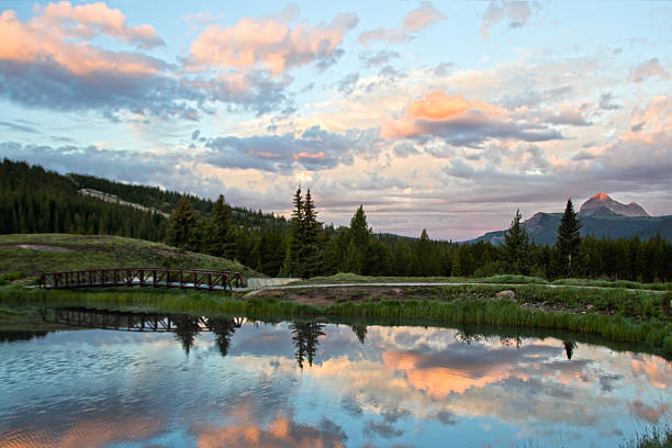 istock Amazing Dramatic Sunset at the lake 2242248624