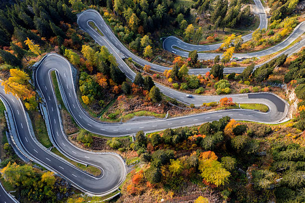 istock Mountain pass in Swiss Alps 2242250087