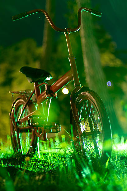 istock Vintage Bicycle Parked in Grass 2242250887