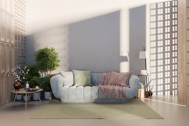 istock Simple cozy living room detail with sofa 2242258295