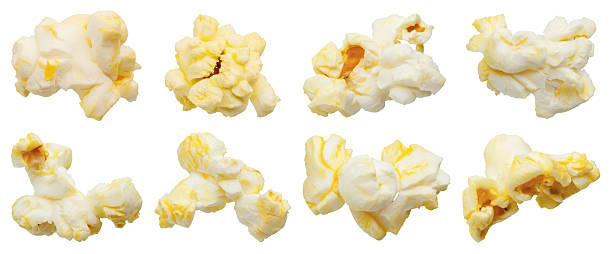 istock Tasty popcorn close up set isolated on white background 2242269838