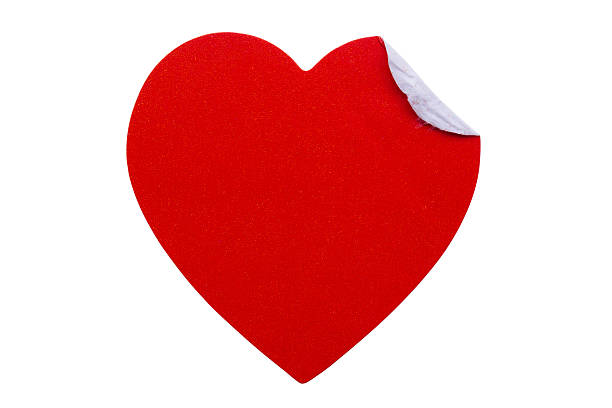 istock red heart shape sticker isolated on white background 2242269880