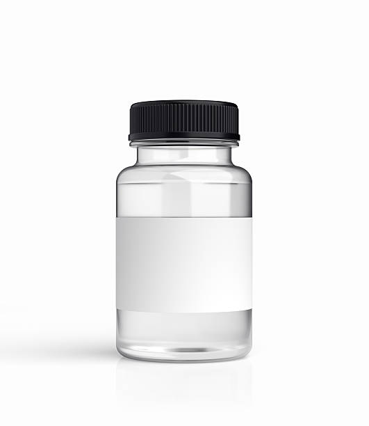 istock Blank transparent plastic Medicine Bottle on white background 2242278289
