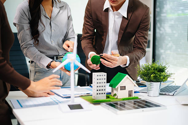 istock Business team working virtual modern smartphone to reduce CO2 emissions carbon footprint climate change to limit global warming 2242281426