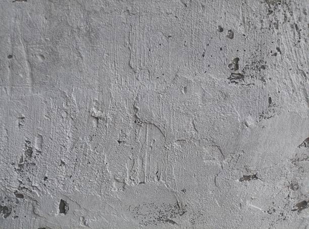 istock Cement plaster grunge stucco background texture. Concrete painted wall white grey textured banner wallpaper. 2242284782