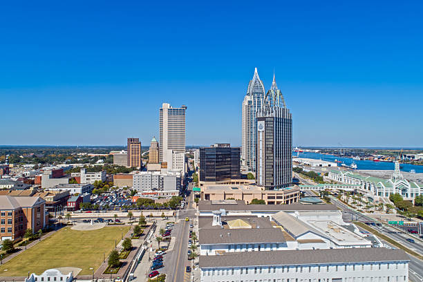 istock Aerial view of downtown Mobile, Alabama 2242287249