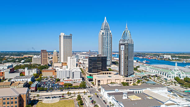 istock Aerial view of downtown Mobile, Alabama 2242287250