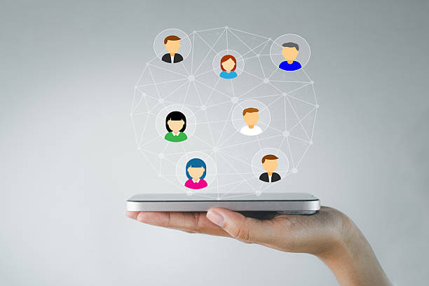 istock Social Networking and Business Connection Concept via Smartphone. 2242292955