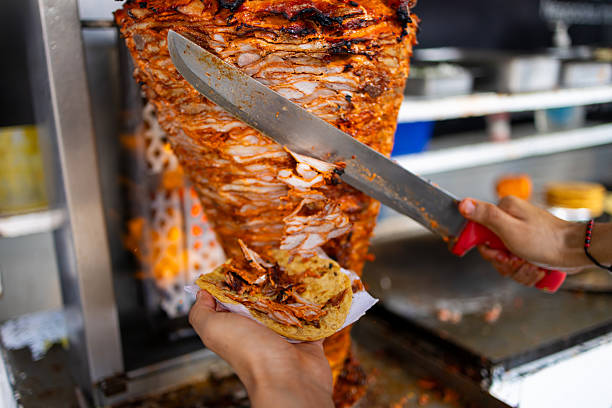 istock Trompo of Taco al pastor 2242298392
