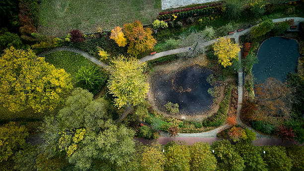 istock analyzing organicshaped green infrastructure and winding pathways in urban planning projects 2242302732