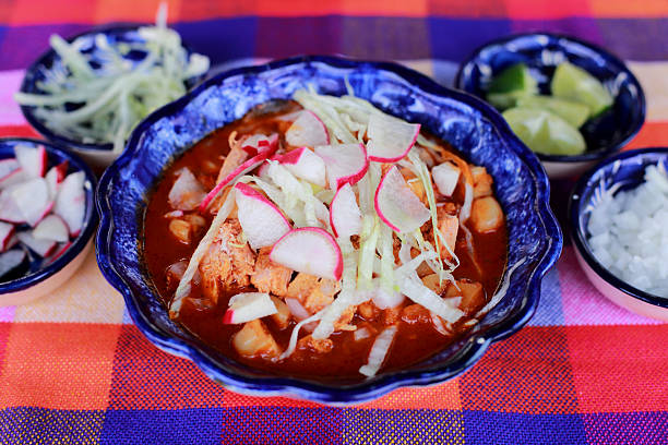 istock Pozole is a traditional mexican broth with vegetables and beef 2242304637