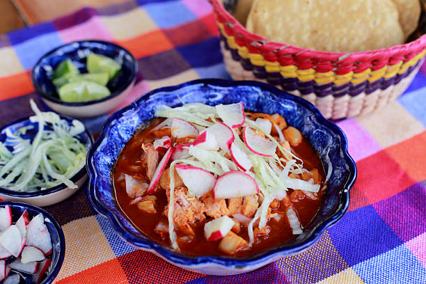 istock Pozole is a traditional mexican broth with vegetables and beef 2242304638
