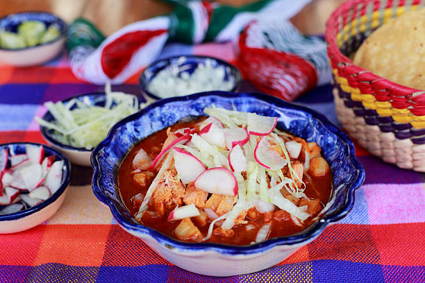 istock Pozole is a traditional mexican broth with vegetables and beef 2242305225