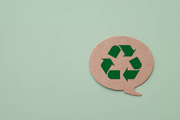 istock Sustainability Concept: Recycle Icon in Speech Bubble 2242308803