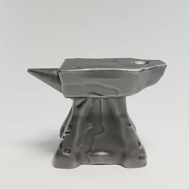 blacksmith's tongs on a large anvil