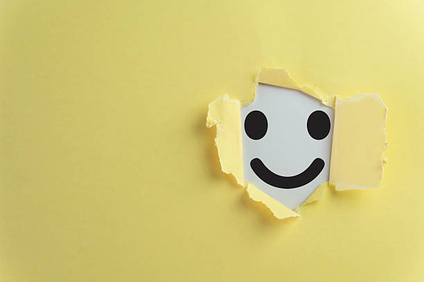 Smile face on yellow background, symbolizing happiness, positivity,cheerful emotions,mental health,positivity,well-being, emotional stability, and personal growth,positive thinking concept.