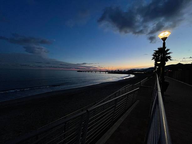 istock Sunset on the Ligurian coast in Italy 2242319787
