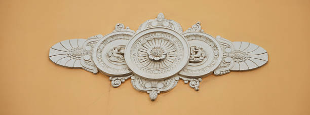 istock Bas-relief on the building, antique decor 2242323677