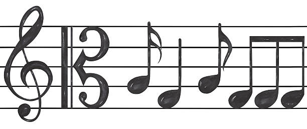istock Watercolor Border Illustration of Music Notes 2242324699