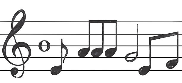 istock Watercolor Border Illustration of Music Notes 2242324700