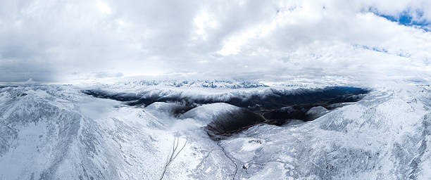 istock Natural scenery of snow capped mountains 2242328305