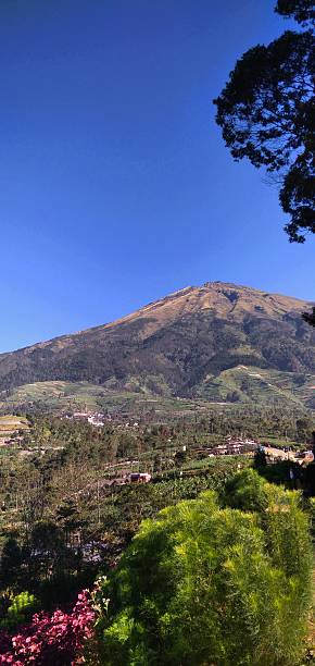 istock Majestic Volcano and Lush Valley under a Clear Sky 2242329608