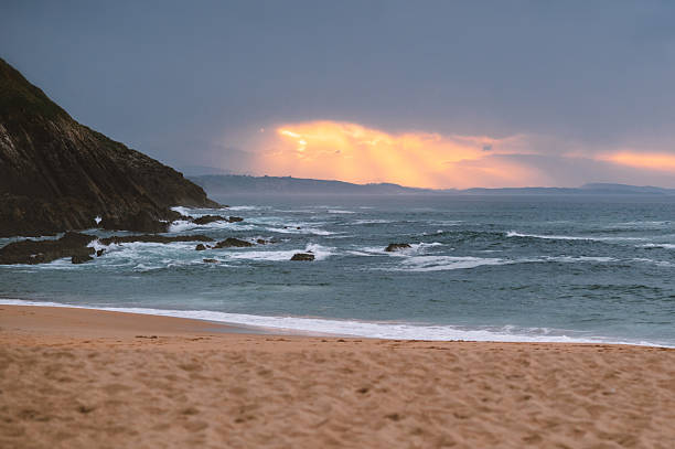 Beautiful sunset by the sea