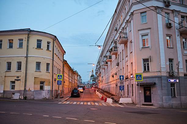 Moscow, Russia. - June 11, 2025: The old Moscow district \