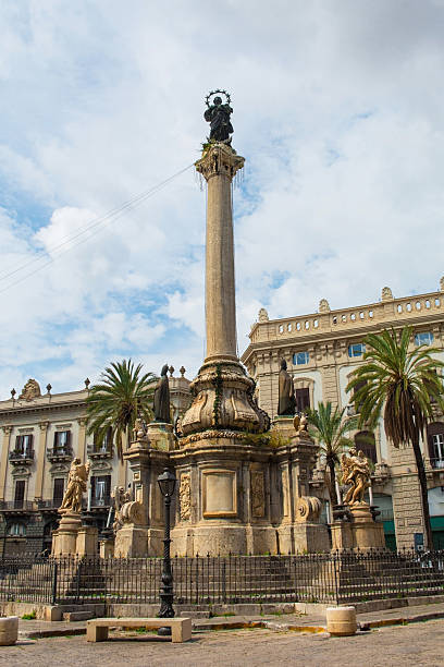 Piazza San Domenico in Palermo, Sicily, Italy
