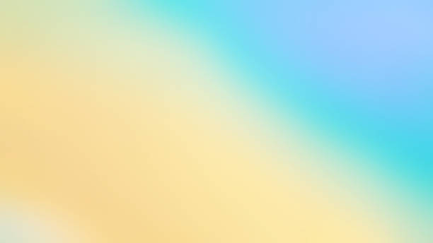 istock Smooth gradient background in light yellow and blue pastel tones, abstract blurred texture for design, poster, or presentation template. 2242362745