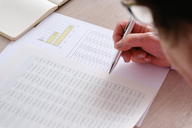 istock Businessperson analyzing financial data and charts with a pen 2242364810