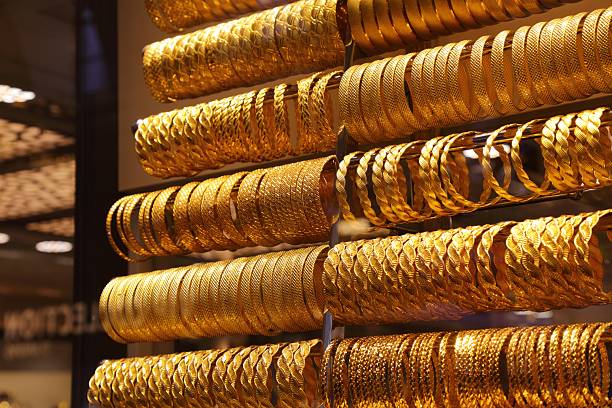 istock Gold jewellery at Grand Bazaar, Istanbul 2242367534