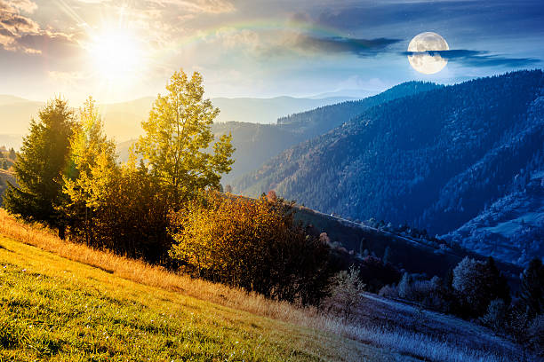 istock autumn equinox in mountain landscape 2242371563