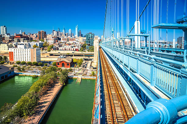 istock Philadelphia skyline and Delaware river waterfront view from Fra 2242383640