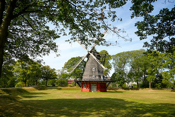 Famous Windmill in Copenhagen, Denmark