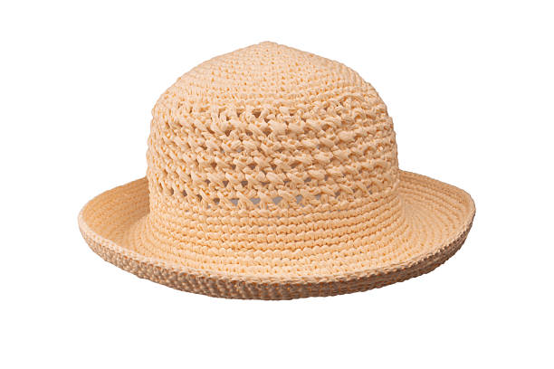 istock Straw summer hat with isolated on white background. 2242401369