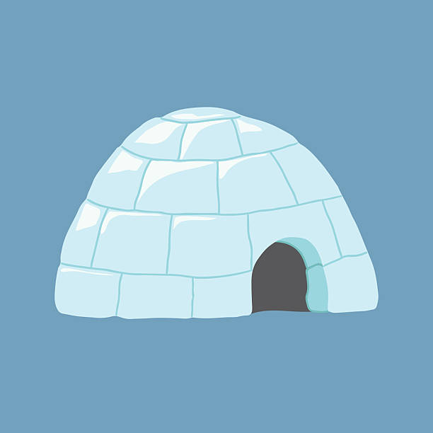 istock Cute Cartoon Igloo. Arctic, Polar ice house. Building image icon. Vector Illustration. 2242406585
