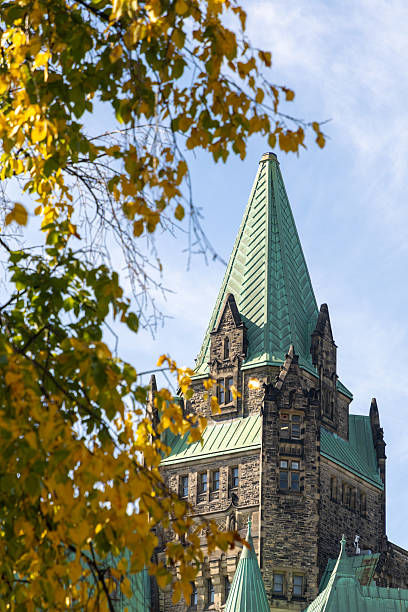 istock Confederation Building in downtown Ottawa, Canada in autumn 2242410313
